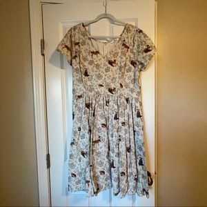 ECU size XL/18 Eshakti Woodland Critters dress